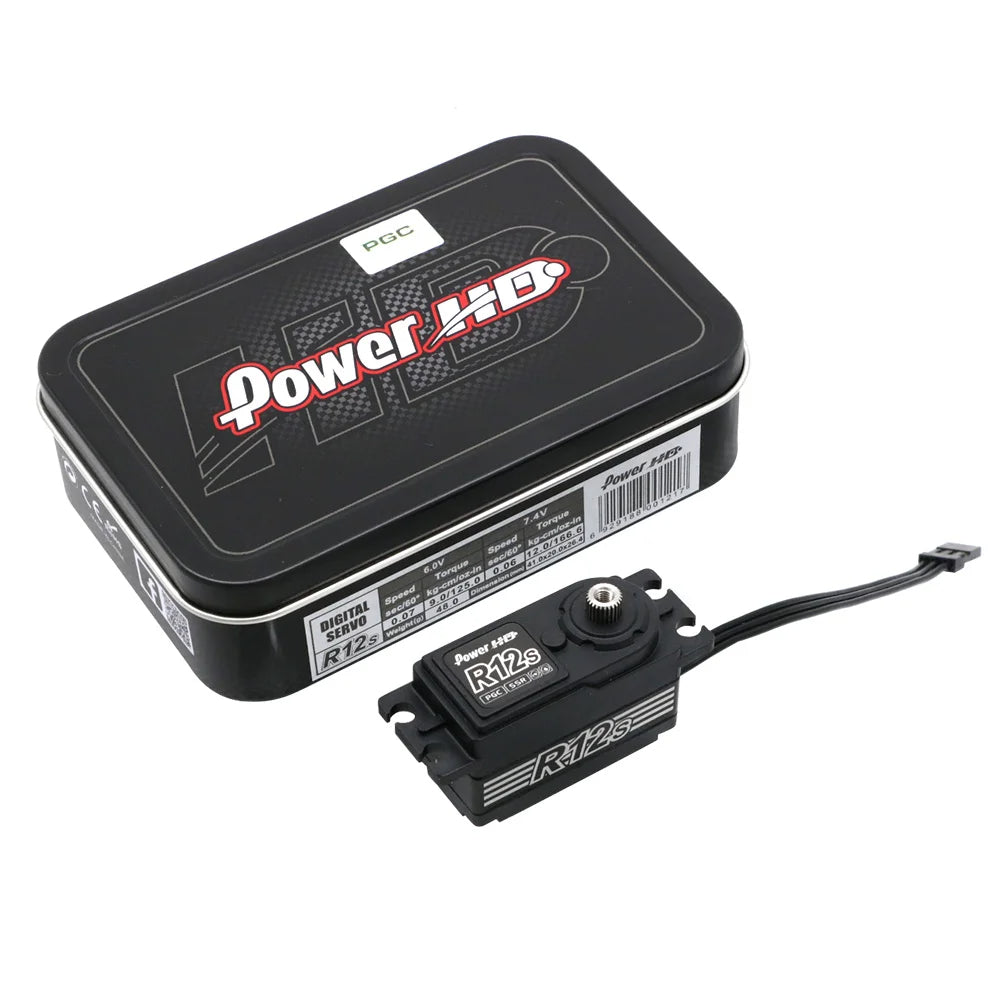 Power HD R12S 12KG High Torgue Brushless Matel Gear Servo 6.0 ~ 8.4V for Rc 1/10 Electric Car