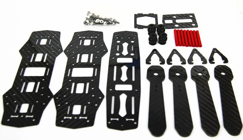 High Quality 250 250mm with 3mm or 4mm arm Carbon Fiber Quadcopter Frame Kit For ZMR250 QAV250 FPV drone