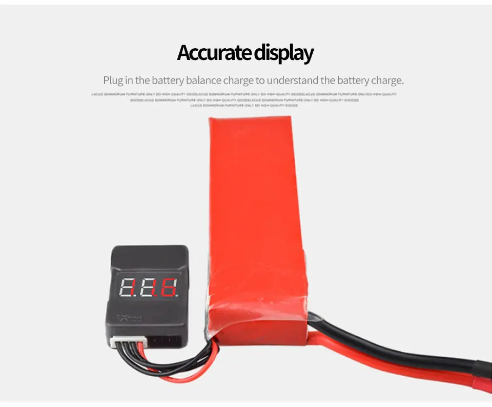 BX100 Battery Voltage Tester 1-8S LiPO 1PC