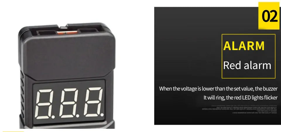 BX100 Battery Voltage Tester 1-8S LiPO 1PC