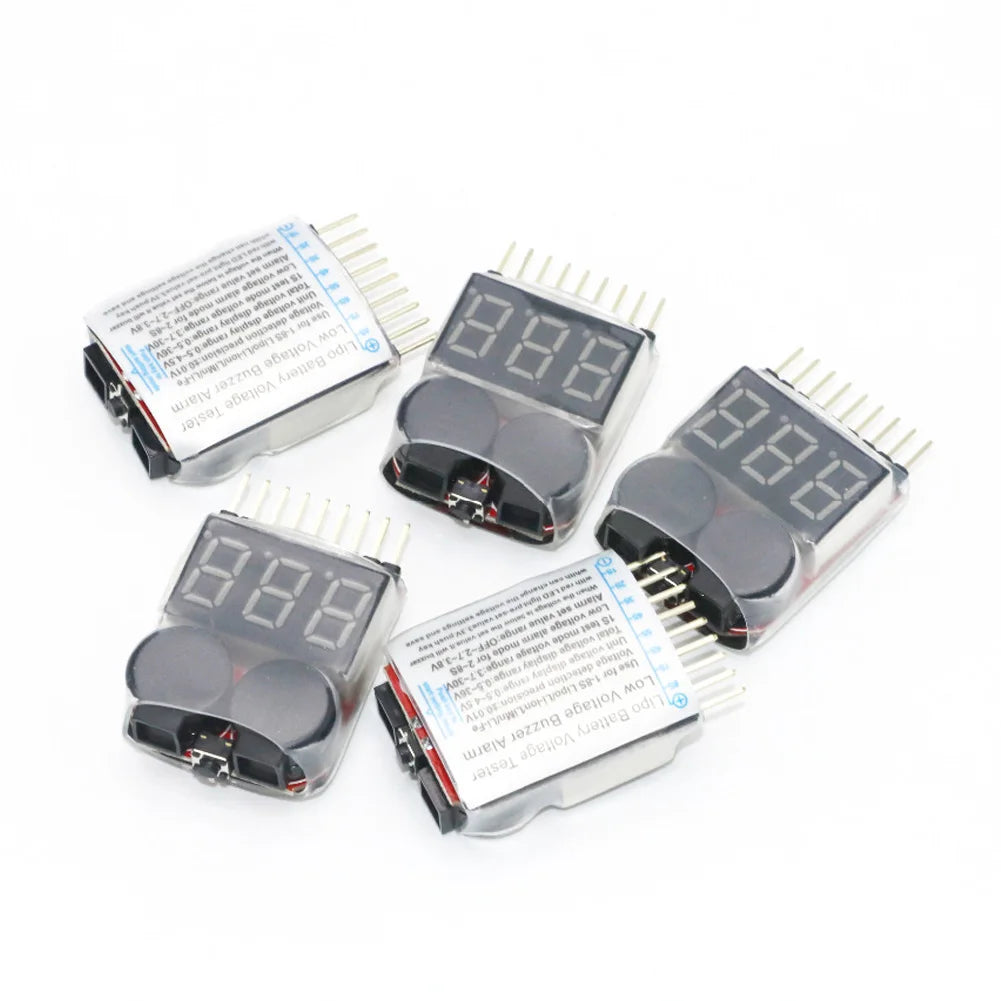 1-8S LiPo Battery Voltage Tester with Buzzer