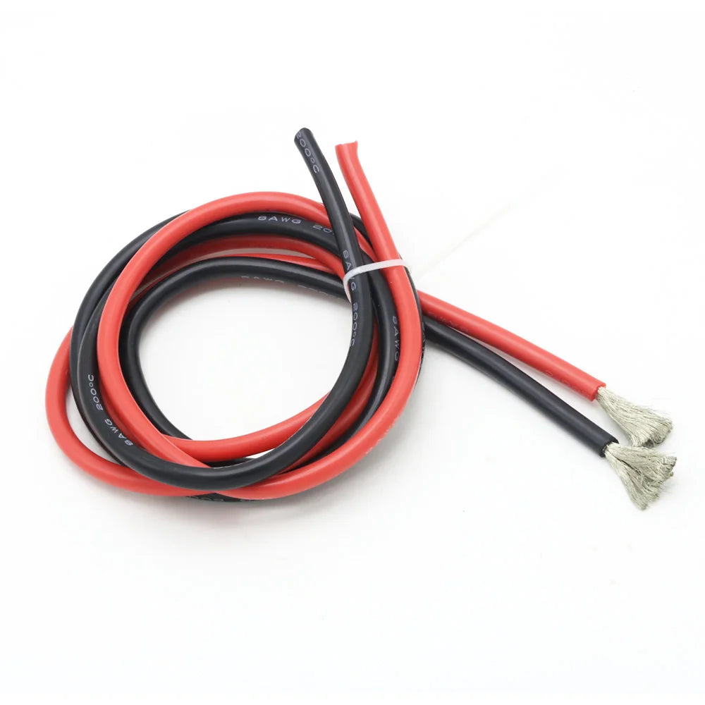 2m High-Temperature Silicone Wire Pair