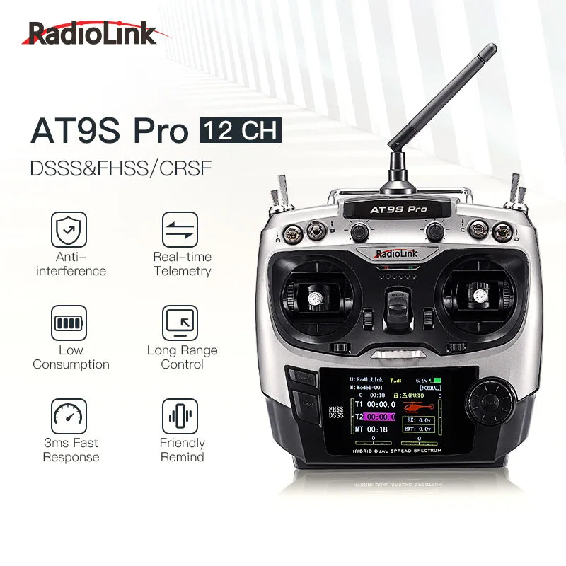 RadioLink AT9S Pro 2.4GHz 10/12CH Radio Transmitter