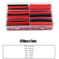 Dual-Wall Heat Shrink Tubing Kit - 130/270 Pieces, 6 Sizes