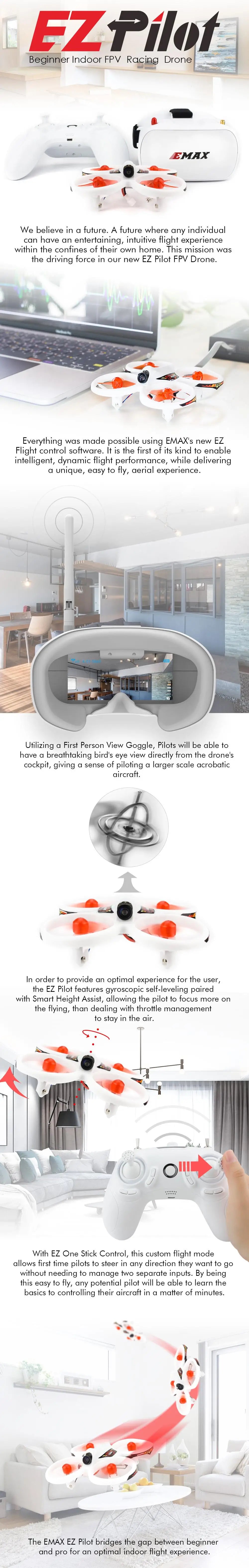EMAX EZ Pilot 82mm Indoor FPV Drone RTF