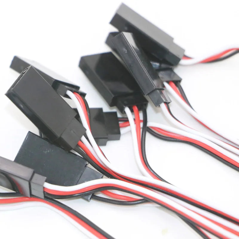 10pcs RC Servo Extension Cable - 100mm to 1000mm
