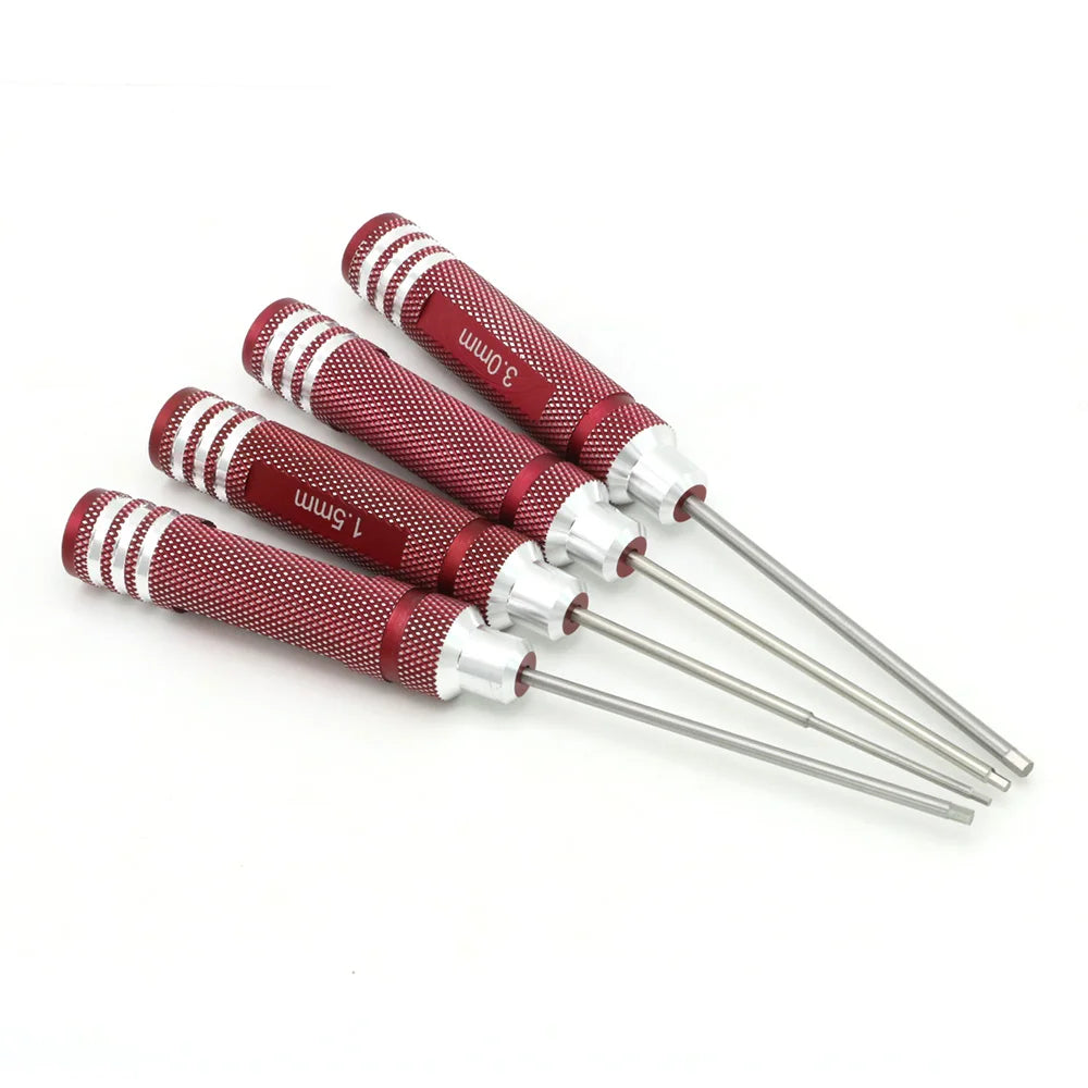 4-Piece Hex Screwdriver Set 1.5-3.0mm