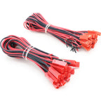 JST Male/Female Connector Leads 100-200mm - 10 Pair