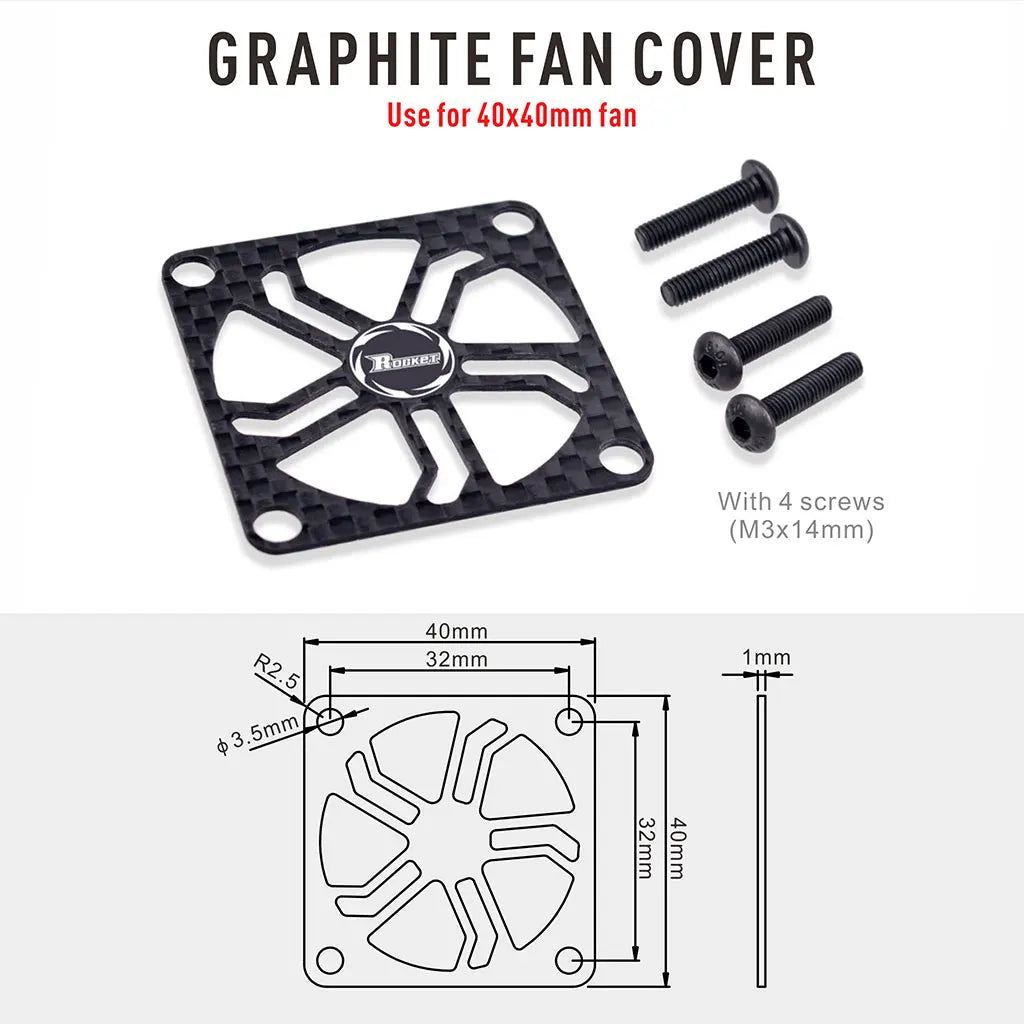 30/40mm Carbon Cooling Fan Guard