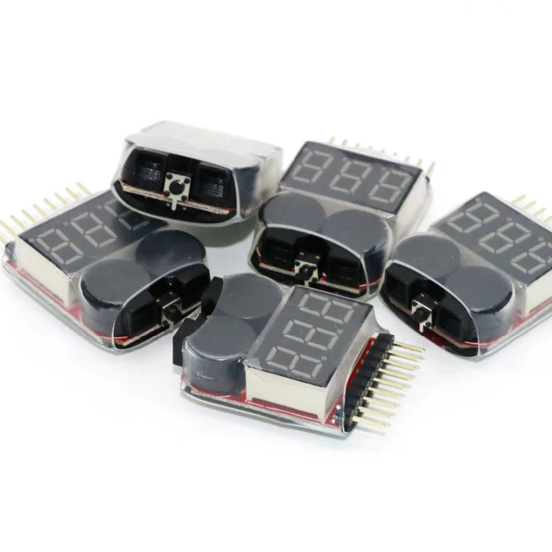 1-8S LiPo Battery Voltage Tester with Buzzer