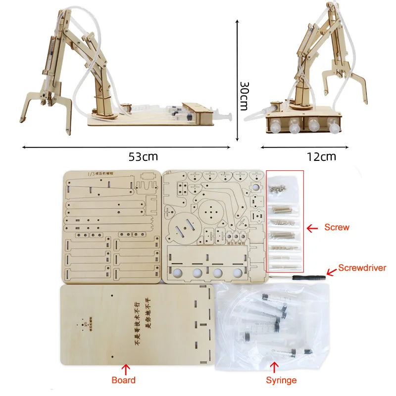 DIY Hydraulic Mechanical Arm STEM Kit