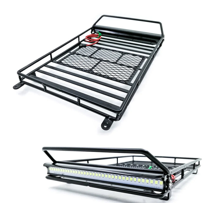 1/10 RC Crawler Roof Rack with Optional LED Light Bar