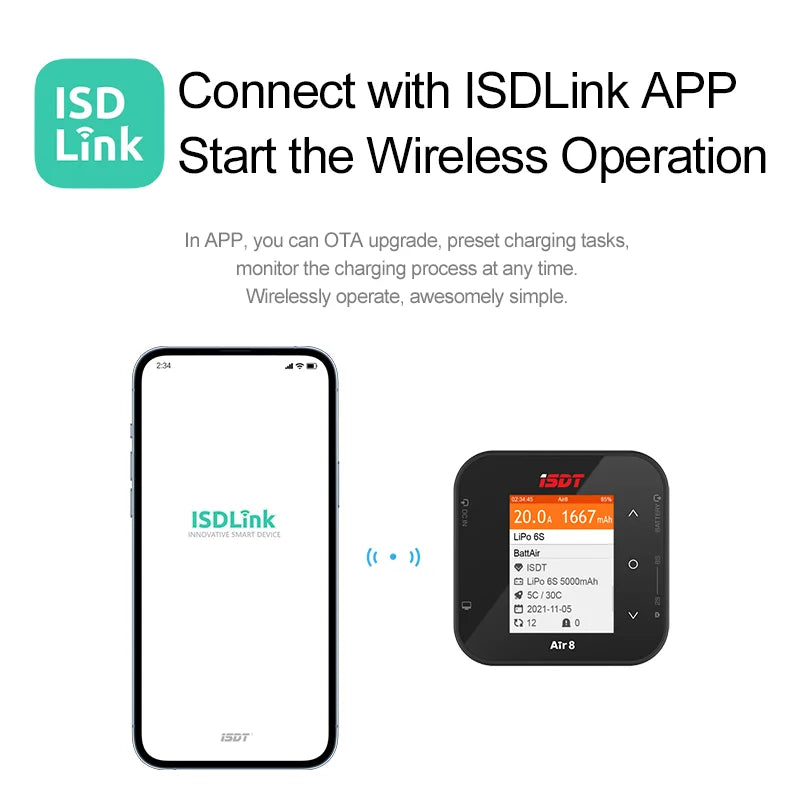 ISDT Air 8 500W 20A Smart Charger