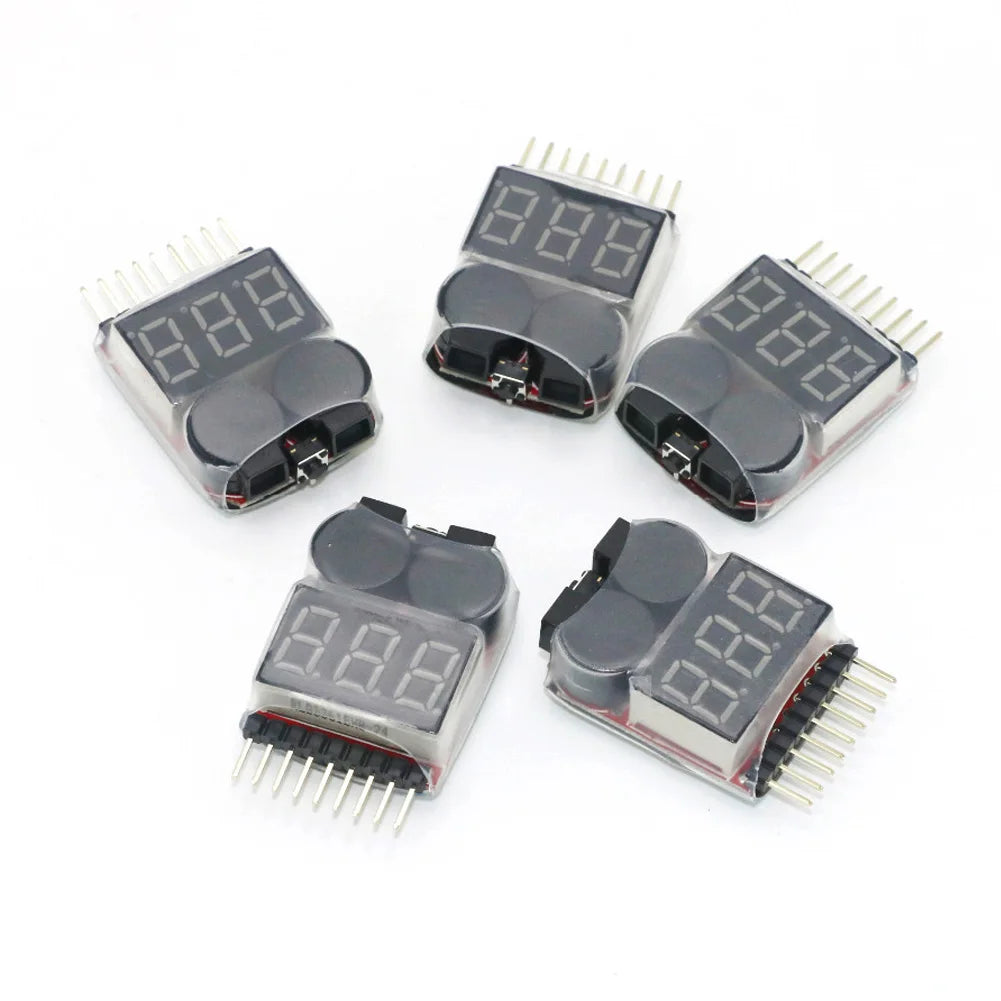 1-8S LiPo Battery Voltage Tester with Buzzer