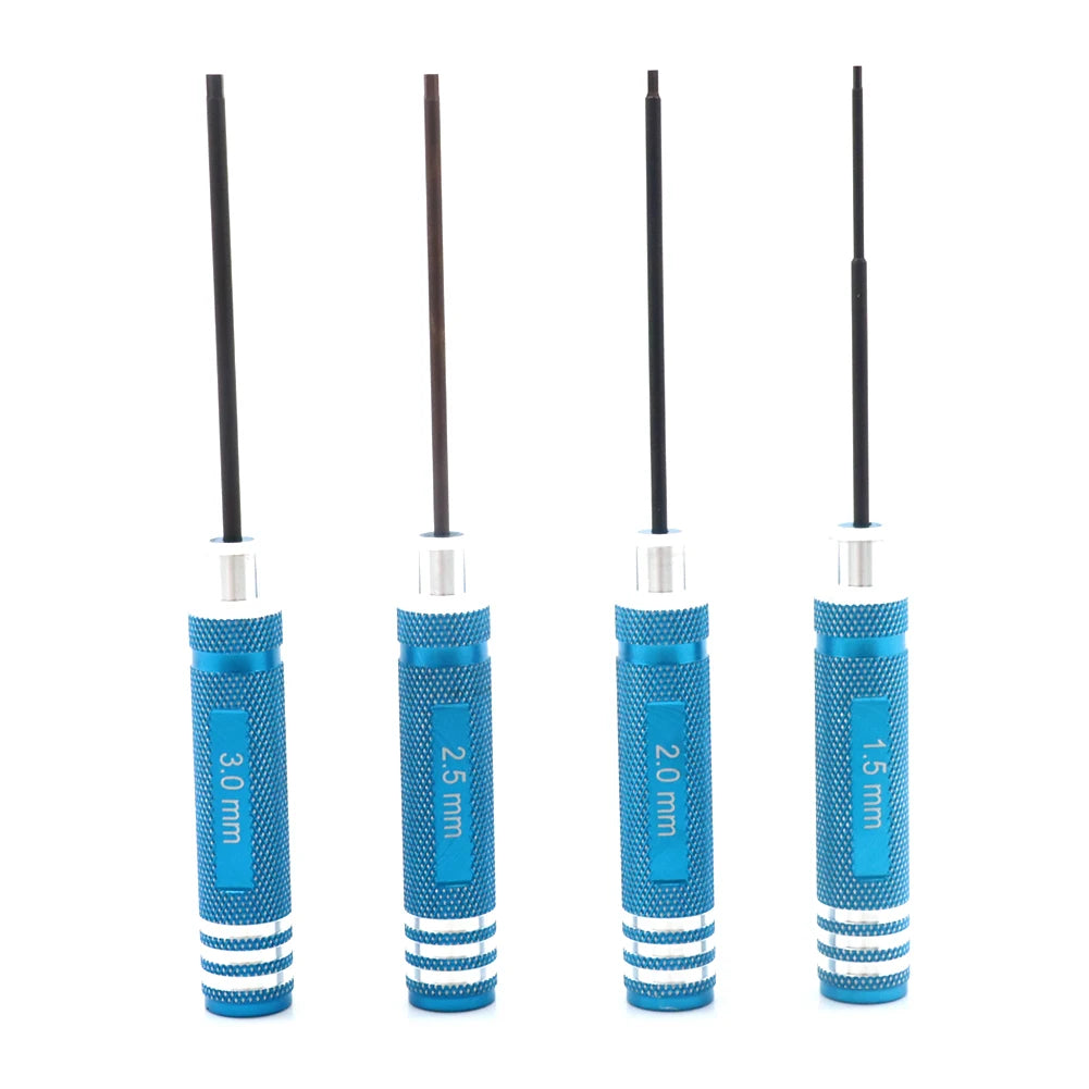 4-Piece Hex Screwdriver Set 1.5-3.0mm