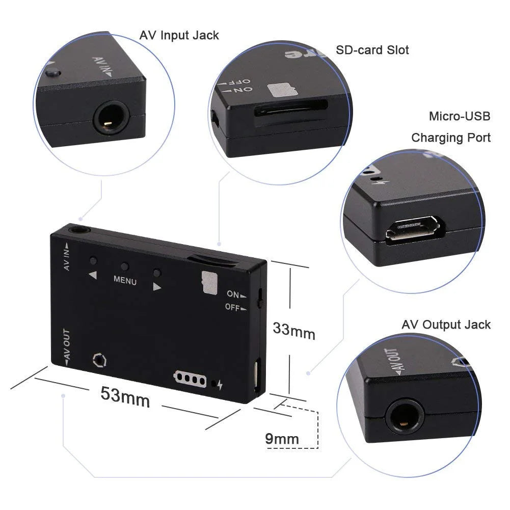 Mini FPV DVR Recorder NTSC/PAL