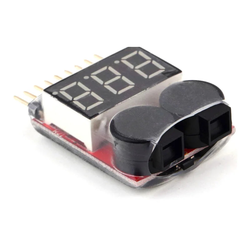 1-8S LiPo Battery Voltage Tester with Buzzer