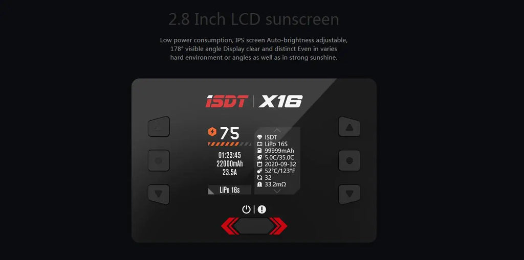 ISDT X16 Dual-Channel 2x1100W 20A Charger