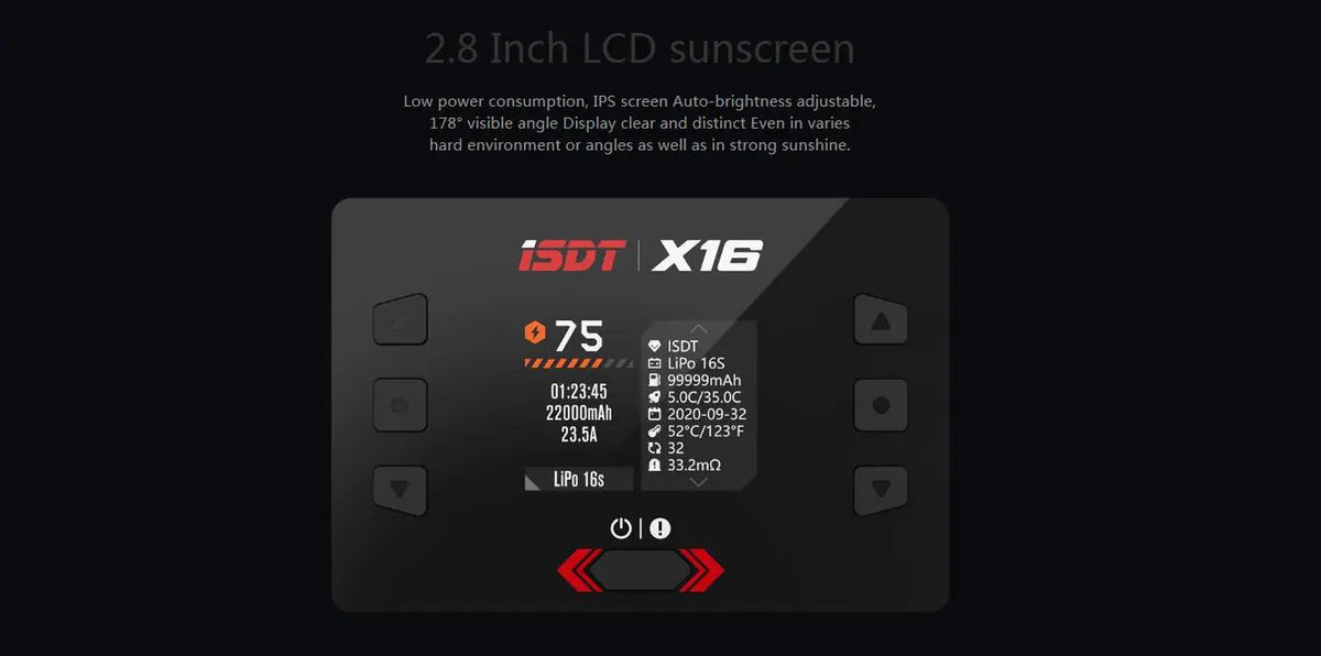 ISDT X16 Dual-Channel 2x1100W 20A Charger