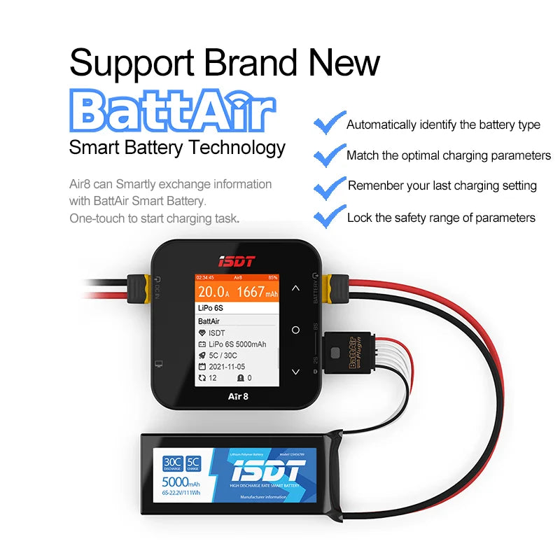 ISDT Air 8 500W 20A Smart Charger