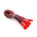 JST Male/Female Connector Leads 100-200mm - 10 Pair