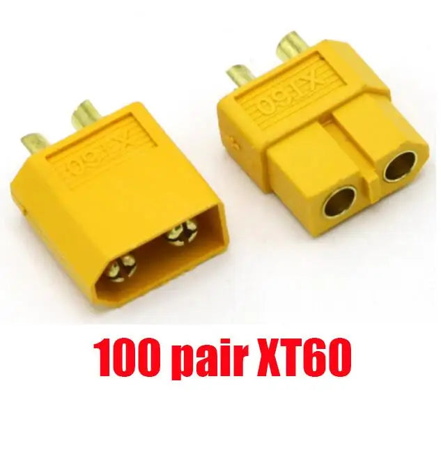 XT30 / XT60 / XT90 Bullet Connectors - 100 Pair