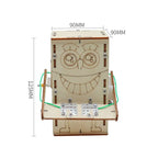 DIY Wooden Electric Coin-Eating Robot Science Kit