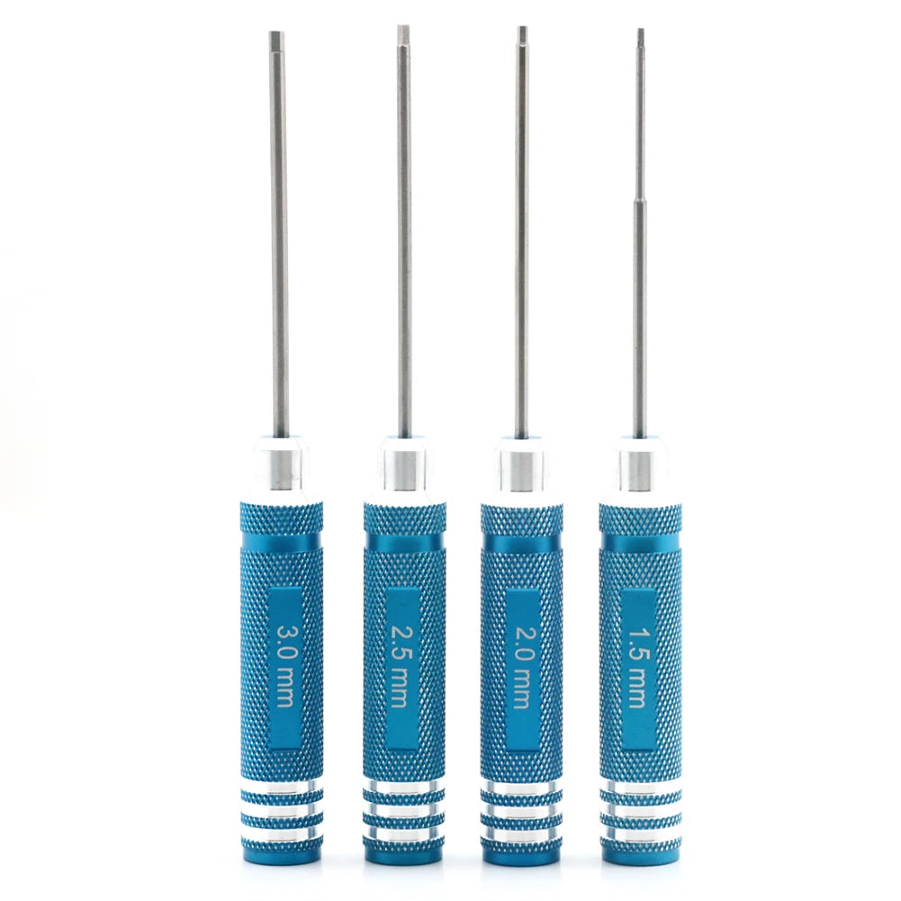 4-Piece Hex Screwdriver Set 1.5-3.0mm