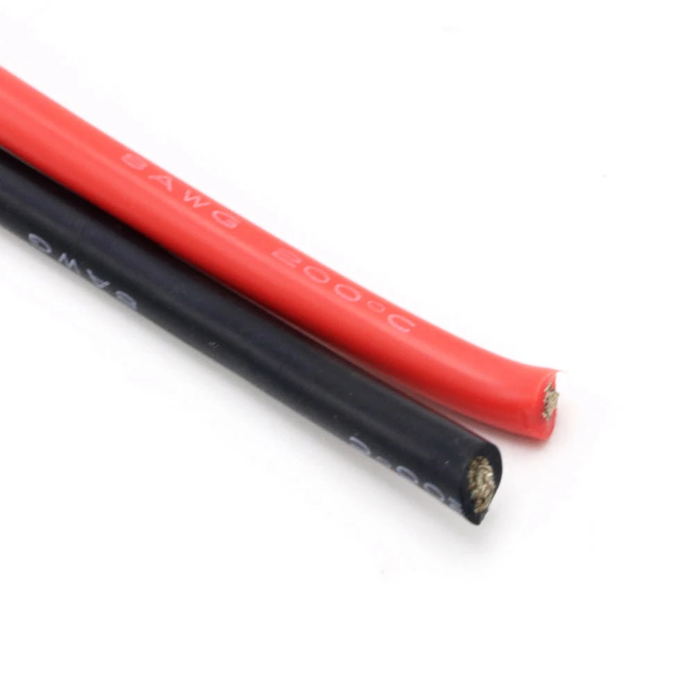 2m High-Temperature Silicone Wire Pair