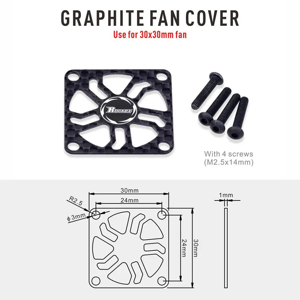 30/40mm Carbon Cooling Fan Guard