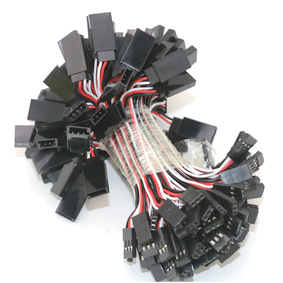 10pcs RC Servo Extension Cable - 100mm to 1000mm