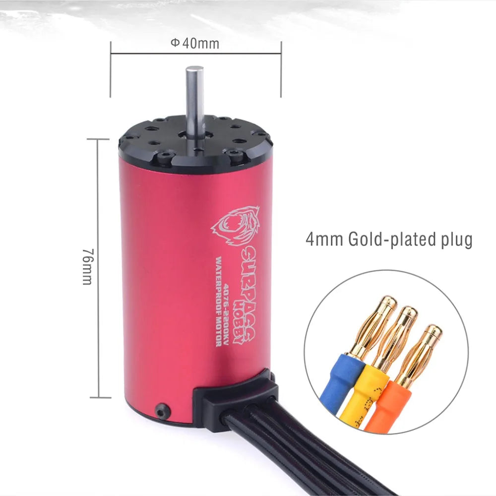SURPASS HOBBY 4076 Brushless Motor & 120A/180A ESC Combo