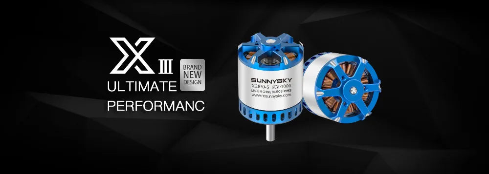 SunnySky X2820III Brushless Motor 860/1000/1250KV