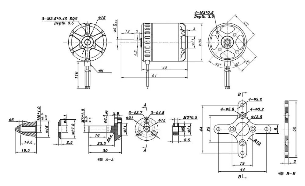 SunnySky X2820III Brushless Motor 860/1000/1250KV