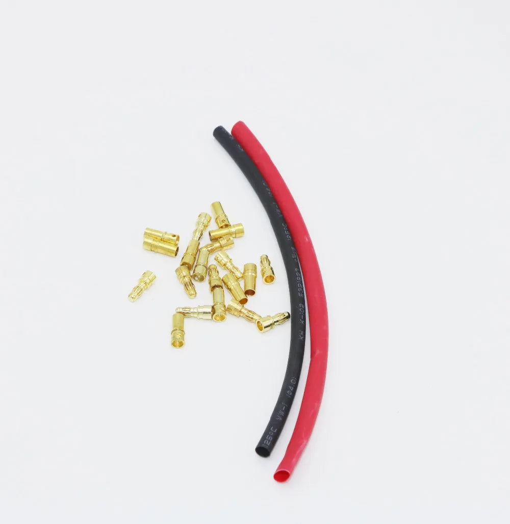Gold Bullet Connectors 2.0-4.0mm - 10 Pair