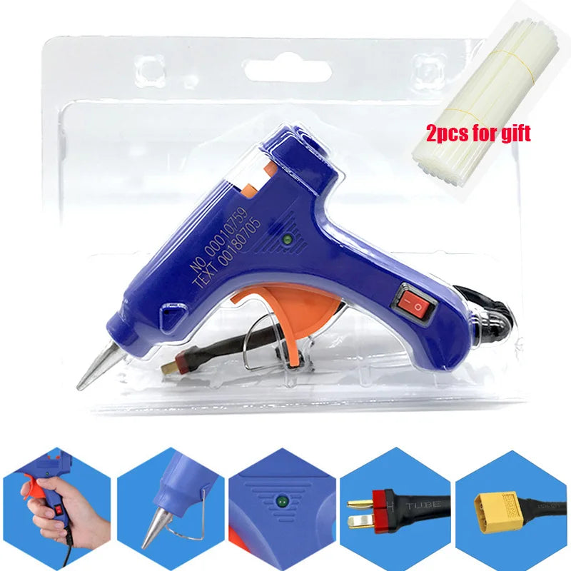 12V Hot Melt Glue Gun with 2 Glue Sticks