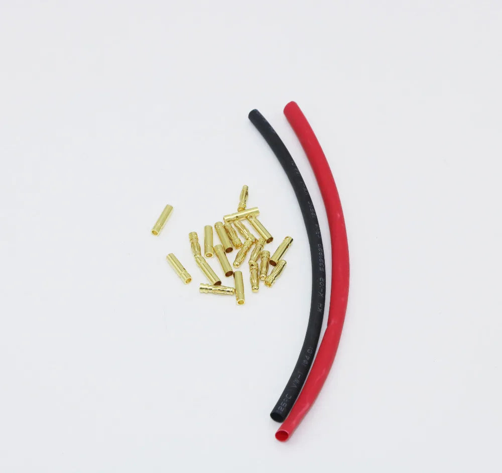 Gold Bullet Connectors 2.0-4.0mm - 10 Pair