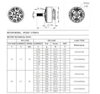 SUN FUN 2207 Brushless Motor 1750/2450/2750KV