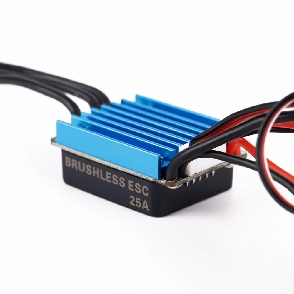 2435 Brushless Motor & 25A ESC Power System for 1/16-1/18 RC Cars