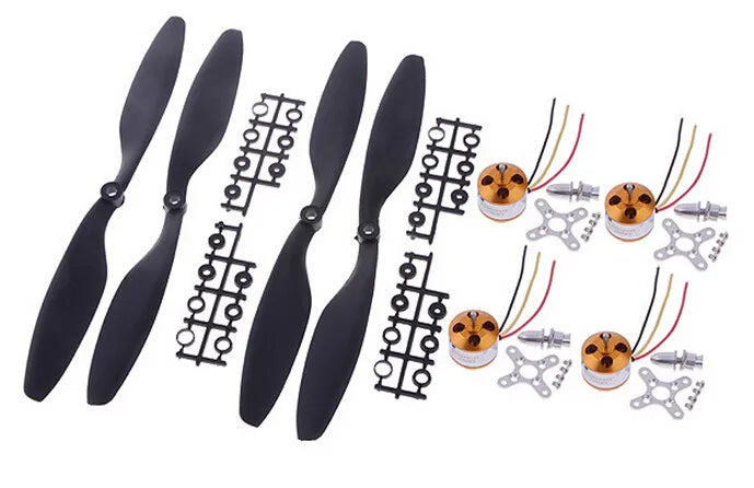 XXD A2212 Brushless Motor & 1045 Propeller Set - 4 Pack