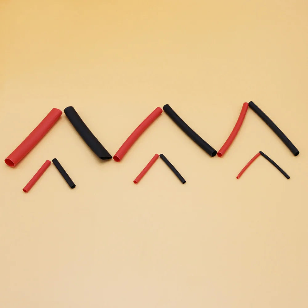 Dual-Wall Heat Shrink Tubing Kit - 130/270 Pieces, 6 Sizes