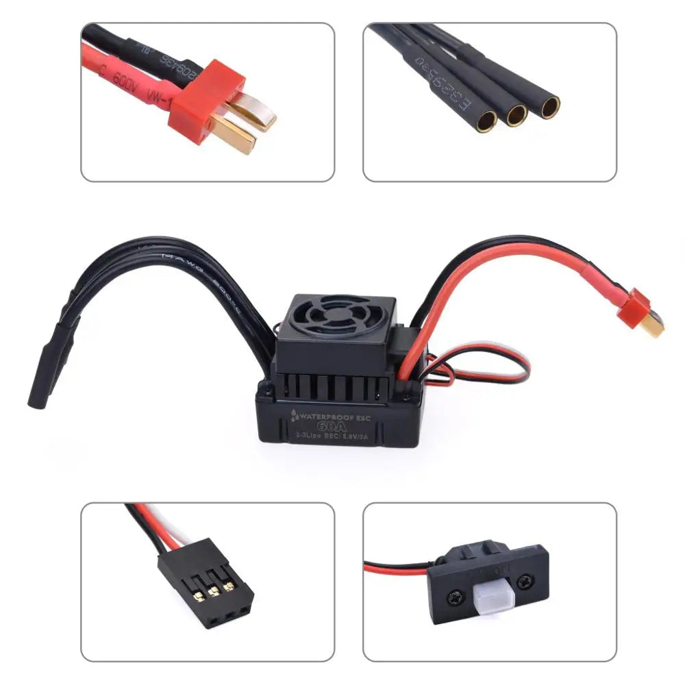 SURPASS HOBBY 3650 Brushless Motor & 60A ESC Combo
