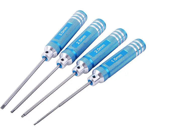 4-Piece Hex Screwdriver Set 1.5-3.0mm