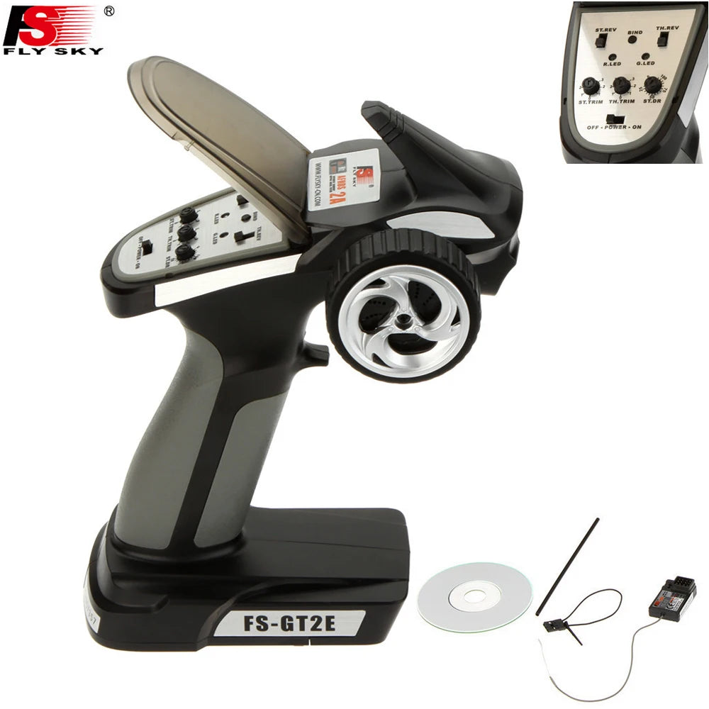 FlySky FS-GT2E 2.4GHz 2CH RC Car Radio Transmitter