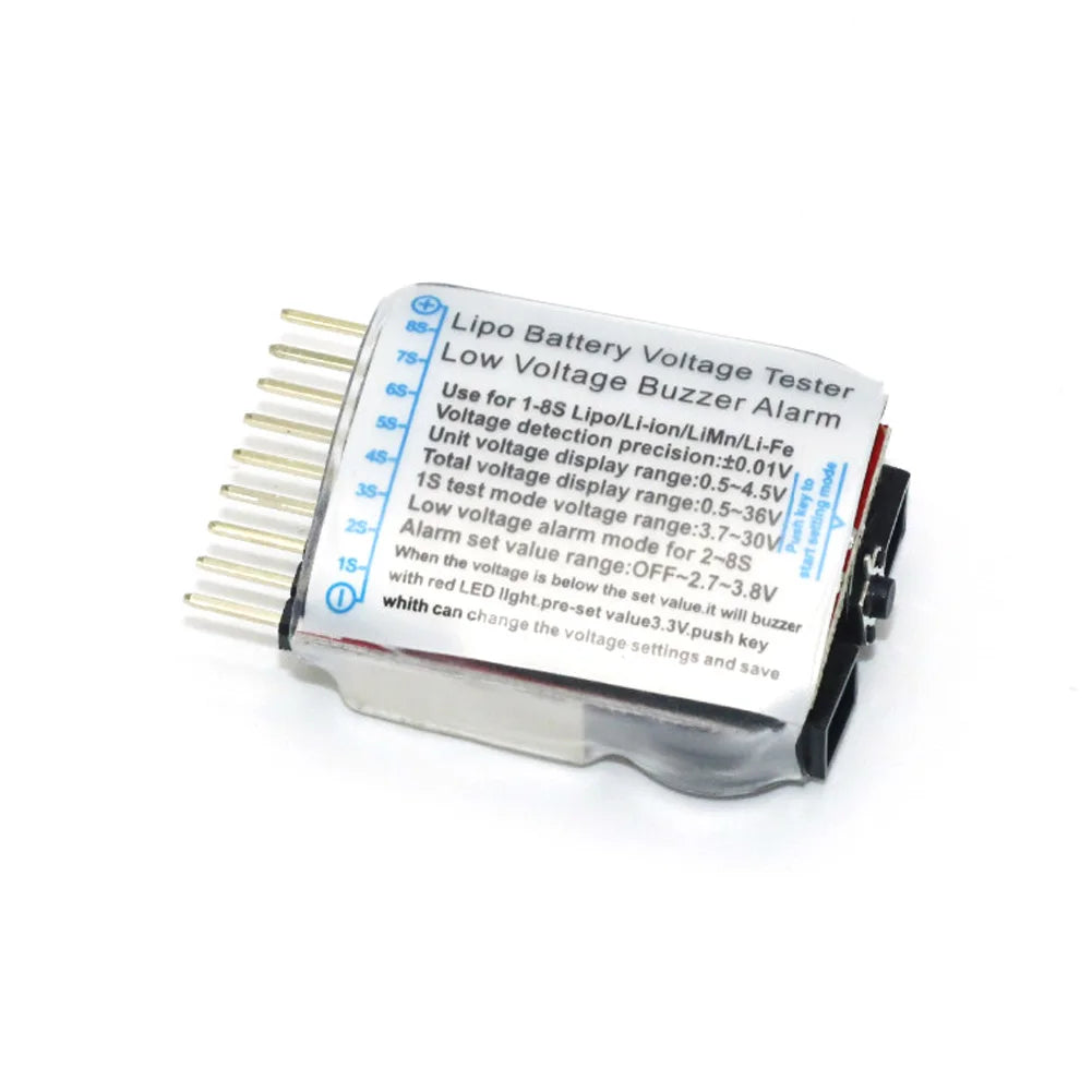 1-8S LiPo Battery Voltage Tester with Buzzer