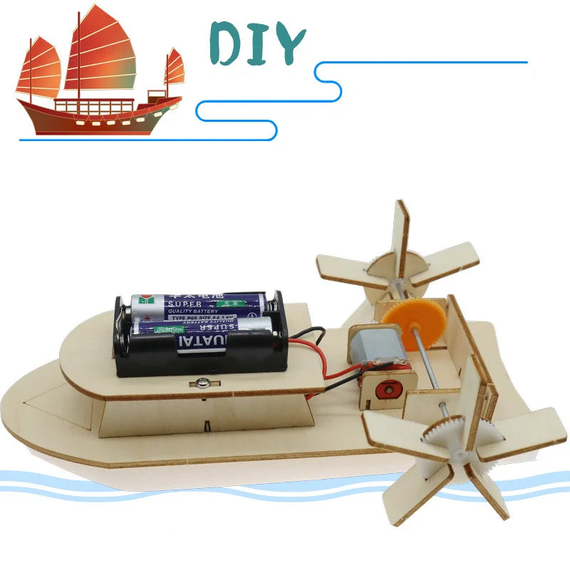 DIY Wooden Paddle Steamer STEM Kit
