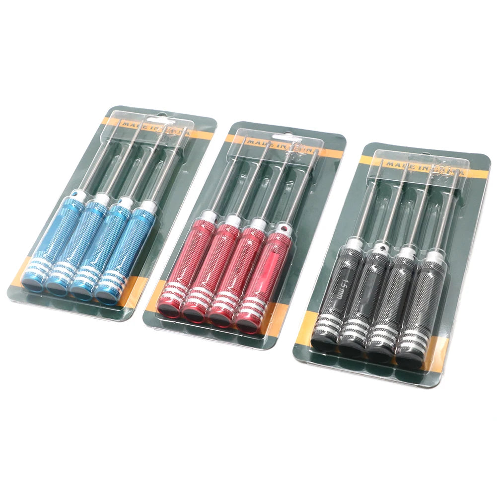 4-Piece Hex Screwdriver Set 1.5-3.0mm