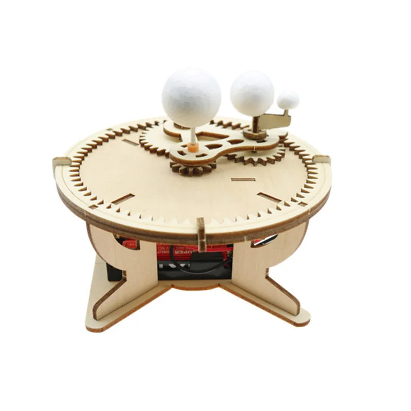 Sun-Earth-Moon Wooden Solar System Science Model