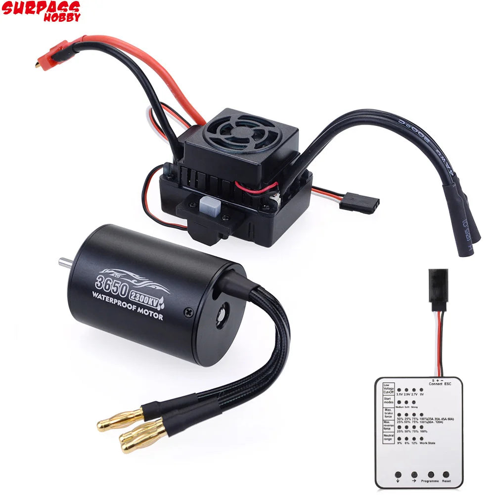 SURPASS HOBBY 3650 Brushless Motor & 60A ESC Combo