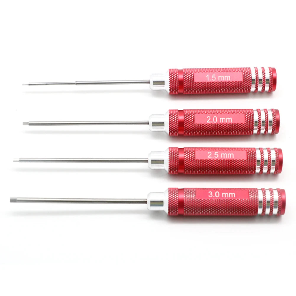 4-Piece Hex Screwdriver Set 1.5-3.0mm